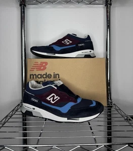 Men's - New Balance 1500 Made In England 'Navy Burgundy' M1500SCN - Picture 1 of 6