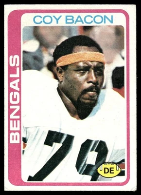 1978 Topps Card Football Coy Bacon Cincinnati Bengals #135 EX - Image 1 of 2