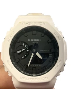 New Casio G-Shock GA2100-7A Carbon Core White Resin Analog-Digital Watch - Picture 1 of 7