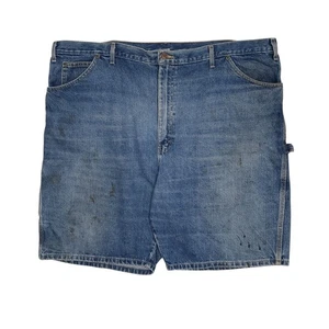 Jeans DICKIES Carpenter blu denim pantaloncino cotone uomo W48 - Foto 1 di 6
