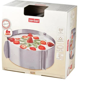 Zenker flexibler Tortenring PATISSERIE Ø 16 - Ø 30 cm verstellbar mit Zieh-Griff - Bild 1 von 3