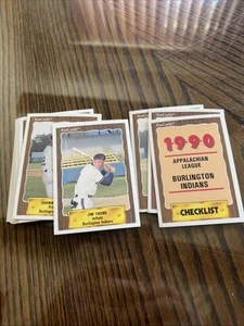 Set squadra Burlington Indians (ProCards) 1990 - Jim Thome COLLEZIONATO A MANO - Foto 1 di 3