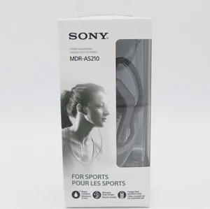 Sony Stereo In-Ear Kopfhörer für Sport schwarz MDR-AS210 wasserdicht 3,5 mm - Bild 1 von 5