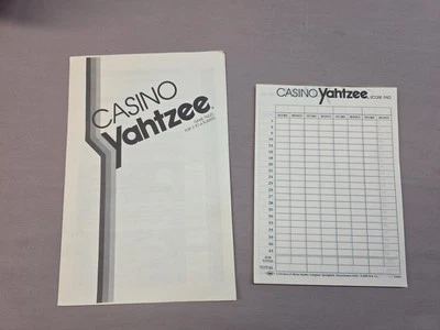 Casino Yahtzee Instrucciones y Score Pad. Piezas de repuesto  Foto 1 de 4