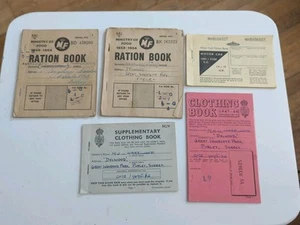 Ration Books: Clothing 1947-48 Food, Motor Fuel Ration, Supplementary Clothing - Picture 1 of 18