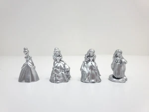Juego de mesa Monopoly Disney Princess 4 fichas de plástico de repuesto Hasbro - Imagen 1 de 5