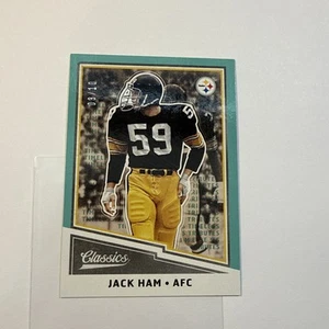 2017 Panini Classics Jack Ham #/10 Teal Blue #133 Timeless Tributes Steelers - Picture 1 of 2