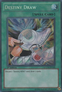Destiny Draw [LCGX-EN145] Secret Rare Lightly Played Unlimited - Yugioh single - Picture 1 of 1