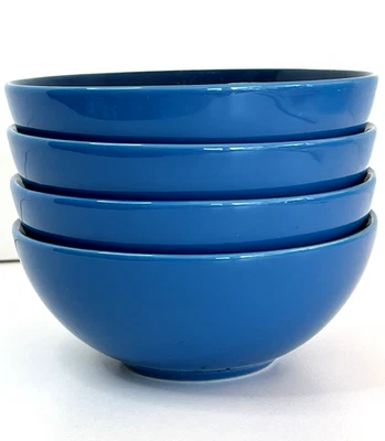Le Creuset Gres Vancouver Sopa Ensalada Cereal Cuencos (4) Azul Marsella NUEVO Foto 1 de 4