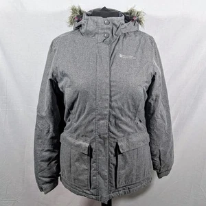 Mountain Warehouse Snow Womens Waterproof Ski Jacket Grey UK Size 12 RRP £169 - Picture 1 of 10