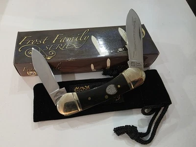 Navaja de Bolsillo FROST FAMILY SERIES 3" Mango de Cuerno Cerrado 2 Hojas Foto 1 de 3