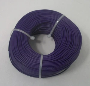 Alambre de conexión trenzado de cobre estañado 22 AWG, 328 pies violeta UL1007 - Imagen 1 de 1