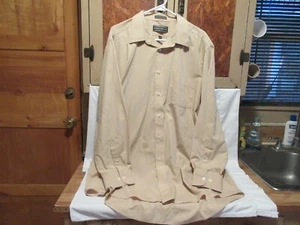 David Taylor Yellow Men's Dress Shirt Sz.18 34/35 - Single Needle Tailoring - Picture 1 of 5