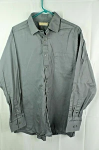 Men’s Michael Kors Gray Dress Shirt Sz 17 34/35 - Picture 1 of 7