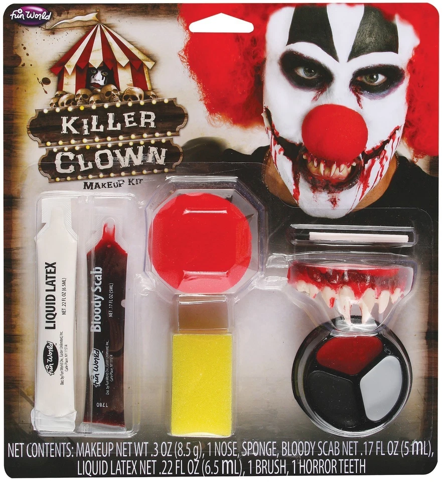 Morris Costumes Killer Clown Make up Kit