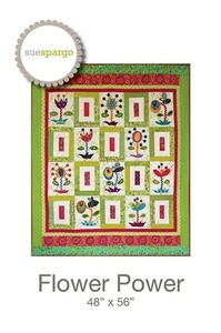 Flower Power - Applikation, Stickerei und Quiltmuster von Sue Spargo of Folk - Bild 1 von 2