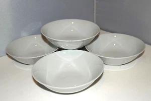 10 Strawberry Street Simply White Cereal Salad Bowl 6" Set of 5 - Picture 1 of 7