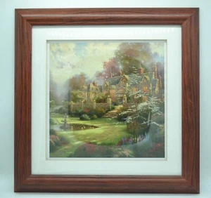 Thomas Kinkade Gardens Beyond Spring Gate 12, Print Lithograph 12" X 12", Framed - Picture 1 of 13