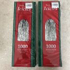 USA Santa's Best Icicles Tinsel 1000 Strand 18 " Long 2 Packages Lot Vintage 90s