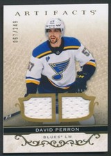 2021-22 Upper Deck Artifacts Material Gold David Perron Jersey 067/249 #97