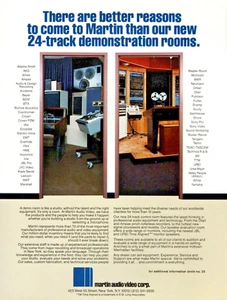 vintage MARTIN AUDIO VIDEO CORP REGISTRAZIONE STUDIO RIVISTA STAMPA ANNUNCIO New York Pinup - Foto 1 di 1