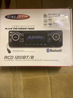 Caliber RMD120BT Bluetooth Autoradio USB SD Retro Design Radio Oldtimer BLACK - Bild 1 von 4