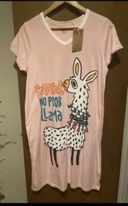 L/XL - NEW Lazy One Night Shirt NO PROBLEM LLAMA Shirt Free Ship - Picture 1 of 6