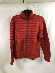 The North Face Men's Puffer Jacket Ruby Red- Size M