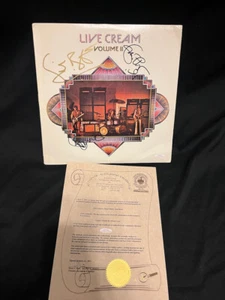 Cream Live Cream Volume II Hand Signed Vinyl Record 1972 Pressing W/COA - Picture 1 of 7