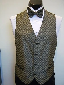 Sunlight (Yellow Gold) Formal Vest and Tie set - Four Button Full Back Vest - Picture 1 of 2