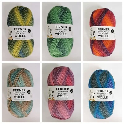 FERNER WOLLE - Lungauer SOCKENWOLLE mit Baumwolle -100g -LL 420m - (€9,25/100g)