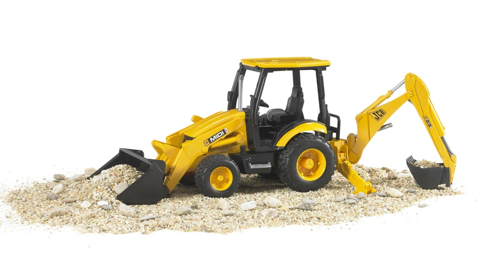 Bruder 02427 - JCB MIDI CX Backhoe loader - Scale 1:16 Made in Germany - Image 1 of 4