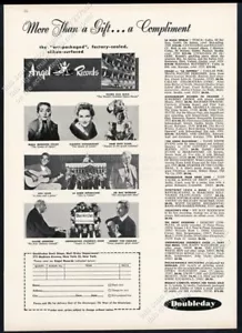 Foto 1955 Maria Callas Herbert von Karajan Walter Gieseking Doubleday anuncio de colección - Imagen 1 de 7