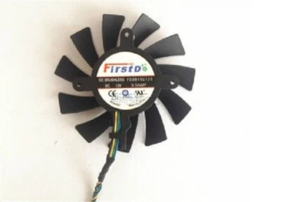 1Pcs 75Mm 12V 2Pin FD8015U12S Fan For Video Card Hd Series qt - Image 1 of 2