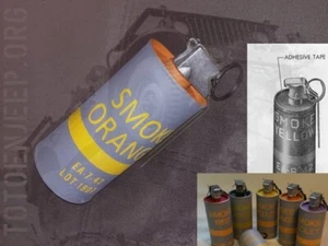 REPRO INERTE M16-M18 FUMIGENE VIOLET . jeep willys us ENGINEERS ww2 - Imagen 1 de 4