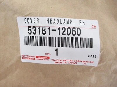GENUINE TOYOTA COROLLA iM SCION iM PASSENGER SIDE HEADLAMP COVER OEM 53181-12060 - Image 1 of 2