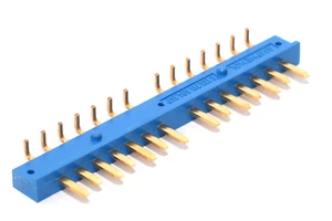 14-polige Messerleiste von Amphenol-Tuchel Typ C133-711A84 , Gold Pins, NOS - Picture 1 of 7