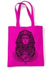 Egyptian Pharoah With Winged Ankh Symbol Tote Shoulder Shopping Bag