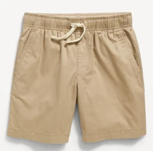 Boys Shorts Size 8 Medium Above Knee Twill Pull On Tan Cotton Draw old Navy - Picture 1 of 8