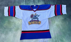 Vintage RARE AK Seacoast Spartans Goalie #1 Jersey Men's Size L. - Picture 1 of 7