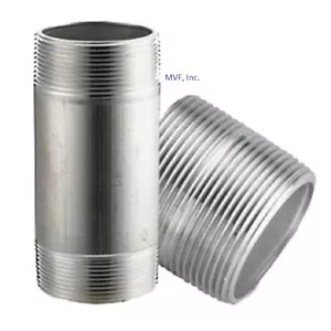 4" x CLOSE (2-7/8") NPT Seamless Pipe Nipple S/40 ALUMINUM 6061-T6 AN1130011 - Picture 1 of 5