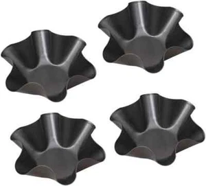 4 Packs Taco Salad Bowl Maker Molds “ Nonstick Carbon Steel Tortilla Shell Pans - Picture 1 of 3