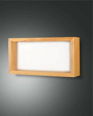 FABAS LUCE LED Deko Wandleuchte Window 1flg. 3471-26-215 Holz Natur geölt - Bild 1 von 4