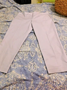 LIZ CLAIBORNE, NWT, Size 18, Career Ankle Pants, Silver, Sits at waist - Picture 1 of 5