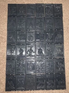 36 Yu-Gi-Oh 1996 Black Tile Plastic Card Lot - Picture 1 of 10