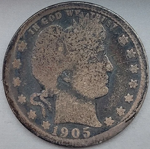 1905 Silver Barber Quarter Cover