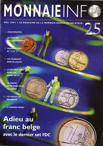 MAGAZINE DE LA MONNAIE ROYALE DE BELGIQUE n°25 - Bild 1 von 1