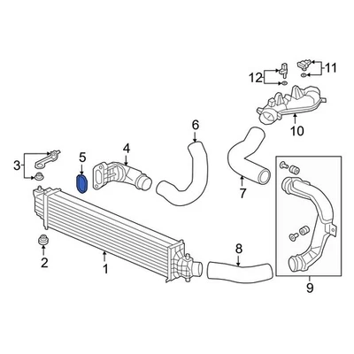 For Acura RDX 2019-2025 Acura 197166A0A01 Intercooler Pipe Gasket Foto 1 de 2