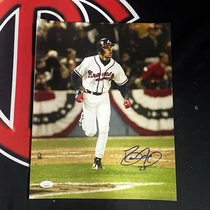David Justice Autographed Atlanta Braves Signed 11x14 Photo JSA COA - Picture 1 of 3