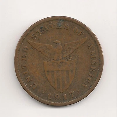 #A0896 United States Administration of the Philippine Islands One Centavo 1917 - Image 1 of 2